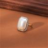 Cz Classic Ring With 2 Tone Rhodium Plating