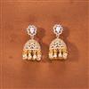 Cz Classic Jhumki With 2 Tone Rhodium Plating