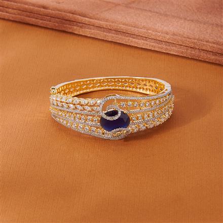 Cubic Zirconia Classic Kada With 2 Tone Plating