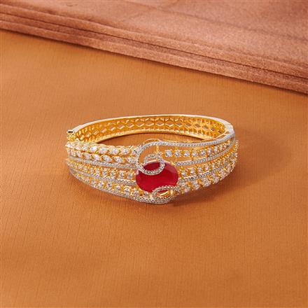 Cubic Zirconia Classic Kada With 2 Tone Plating