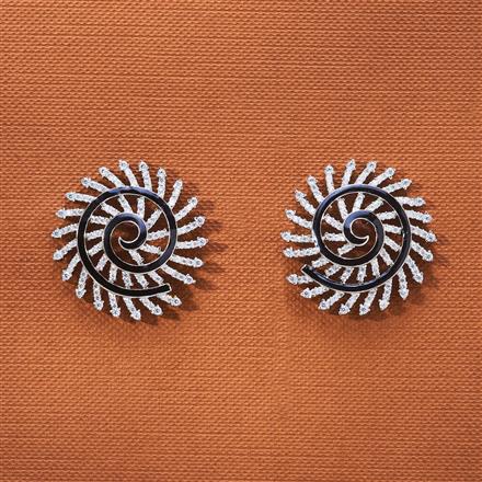 Cubic Zirconia Classic Tops With 2 Tone Rhodium Plating