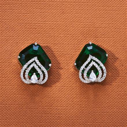Cubic Zirconia Classic Tops With Rhodium Plating