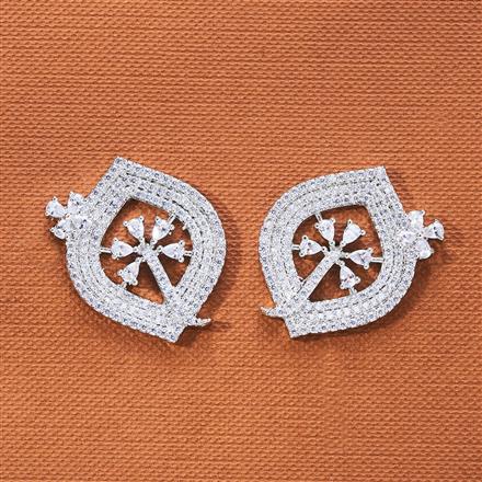 Cubic Zirconia Classic Tops With 2 Tone Rhodium Plating