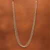 Cubic Zirconia Delicate Mala Necklace With Gold Plating