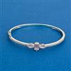 Cz Delicate Kada With Rhodium Plating