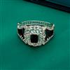 Cz Classic Kada With Rhodium Plating