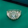 Cz Classic Kada With Rhodium Plating