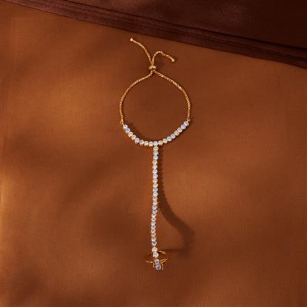 Cubic Zirconia Classic Hath Pan With 2 Tone Rhodium Plating