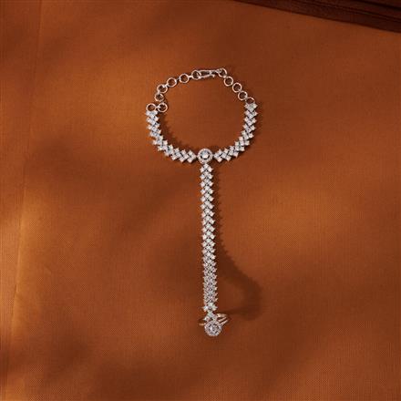 Cubic Zirconia Classic Hath Pan With 2 Tone Rhodium Plating