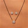 American Diamond Delicate Mangalsutra With 2 Tone Plating Rhodium Plating