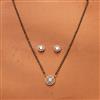 Cz Delicate Mangalsutra With 2 Tone Plating