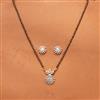 American Diamond Delicate Mangalsutra with 2 Tone Plating