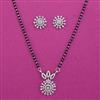 American Diamond Delicate Mangalsutra with 2 Tone Plating