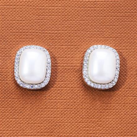 Cubic Zirconia Moti Tops With 2 Tone Rhodium Plating