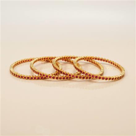 Cz Classic Bangles With Gold Plating