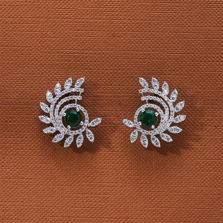 Cz Delicate Tops With Rhodium Plating