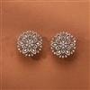 Cz Classic Tops With Mehndi Rhodium 2 Tone Plating