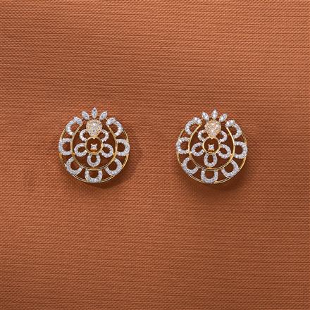 Cz Classic Tops With Mehndi Rhodium 2 Tone Plating