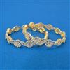 Cz Classic Bangles With 2 Tone Rhodium Plating