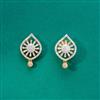 Cz Classic Earring With 2 Tone Plating