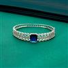Cz Classic Kada With Rhodium Plating