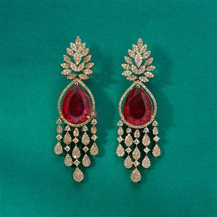 Cz Classic Earring With Mehndi Plating