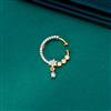 American Diamond Classic Nose Ring with 2 Tone Plating