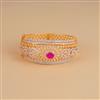 Cubic Zirconia Openable Kada With 2 Tone Plating