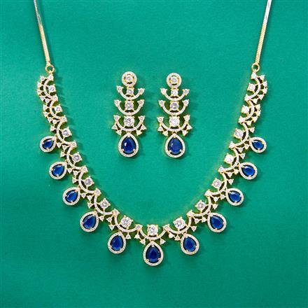 Cz Classic Necklace With 2 Tone Plating