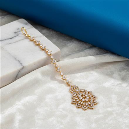 Cz Classic Tikka With 2 Tone Rhodium Plating