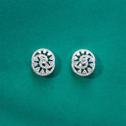 Cz Delicate Tops With 2 Tone Rhodium Plating