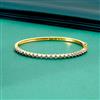 Cubic Zirconia Delicate Kada With 2 Tone Rhodium Plating