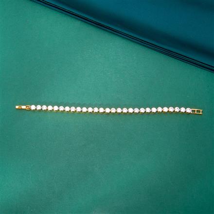 Cubic Zirconia Classic Bracelet With Gold Plating