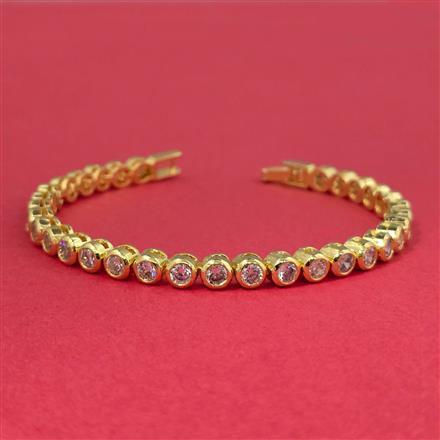 Cubic Zirconia Classic Bracelet With Gold Plating
