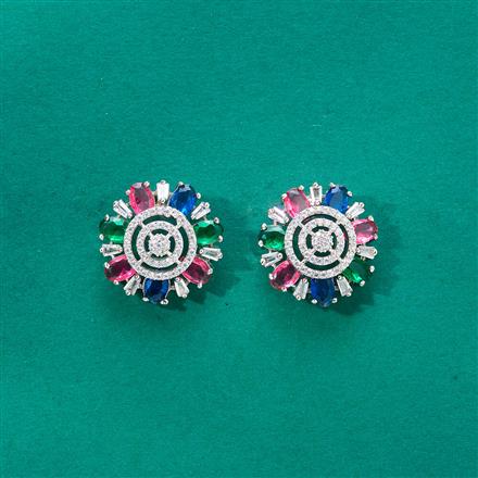 Cubic Zirconia Classic Tops With Rhodium Plating