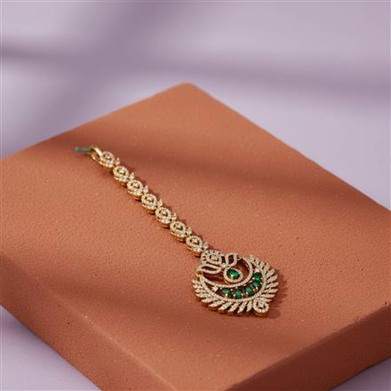 Cz Classic Tikka With Mehndi Plating