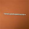 Cubic Zirconia Classic Bracelet With Rhodium Plating