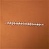 Cubic Zirconia Classic Bracelet With Rhodium Plating