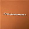 Cubic Zirconia Classic Bracelet With Rhodium Plating