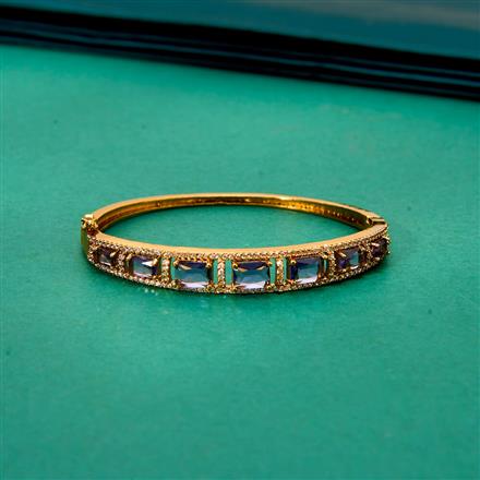 Cz Classic Kada With Mehndi Plating Plating
