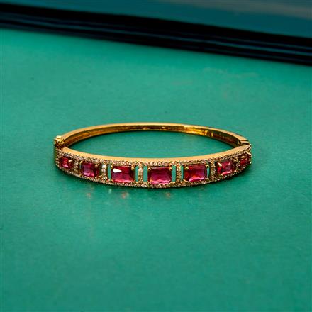 Cz Classic Kada With Mehndi Plating Plating