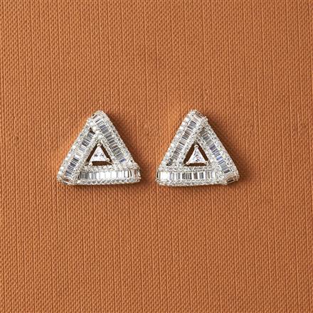 Cubic Zirconia Classic Tops With Rhodium Plating