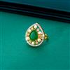 Cz Adjustable Ring With 2 Tone Plating