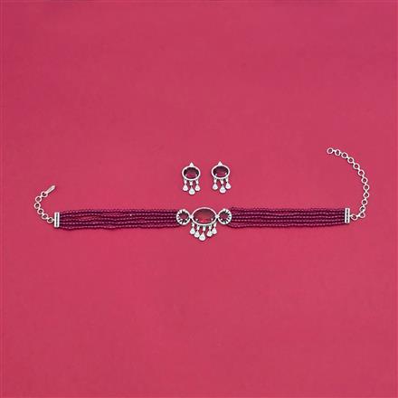 Cubic Zirconia Classic Necklace With Rhodium Plating