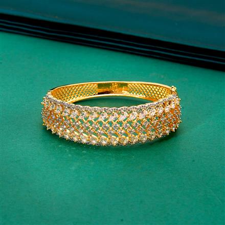 Cz Classic Kada With 2 Tone Plating