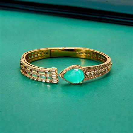 Cz Classic Kada With Mehndi Plating Plating