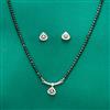 Cz Classic Mangalsutra With Rhodium Plating