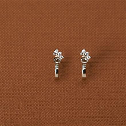 Cubic Zirconia Delicate Nose Ring With Gold 2 Tone Rhodium Plating