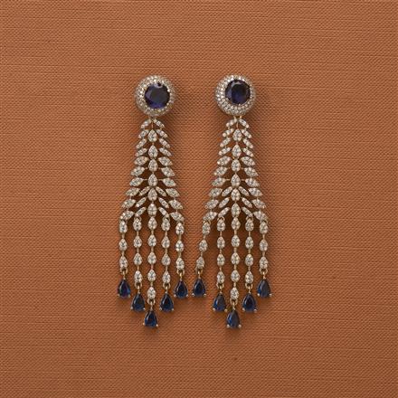 Cubic Zirconia Classic Earring With Mehndi Plating