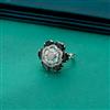 Cz Adjustable Ring With Rhodium Plating